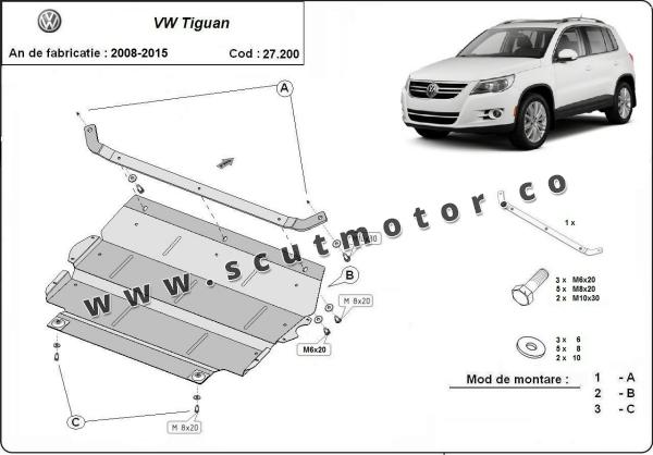 Scut motor VW Tiguan 3