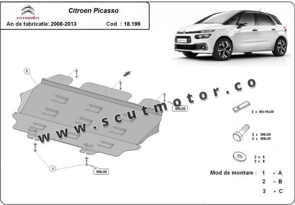 Scut motor Citroen C4 Picasso 3