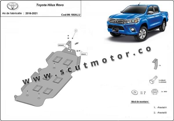 Scut rezervor din aluminiu Toyota Hilux Revo 2