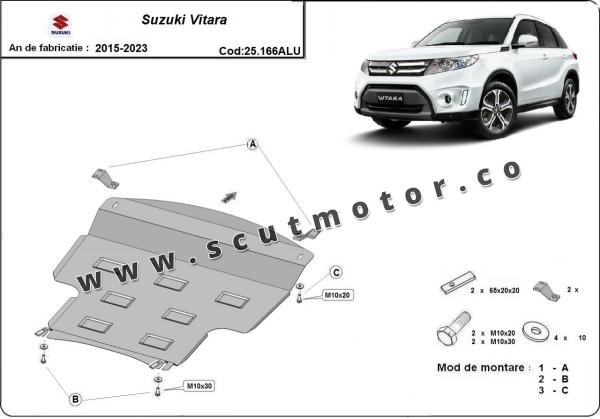 Scut motor din aluminiu Suzuki Vitara 3