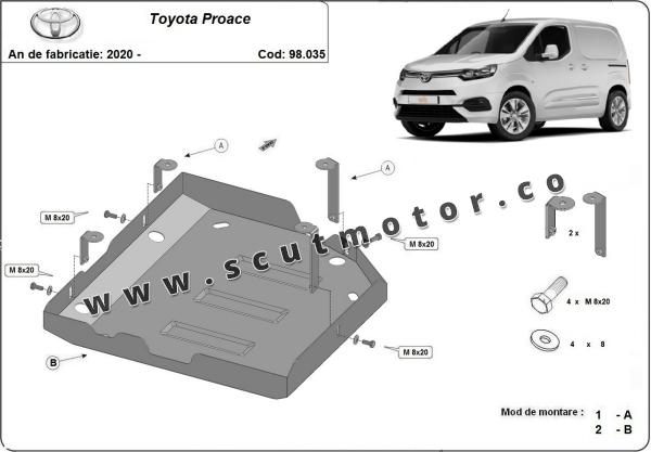 Scut rezervor AdBlue Toyota Proace 3