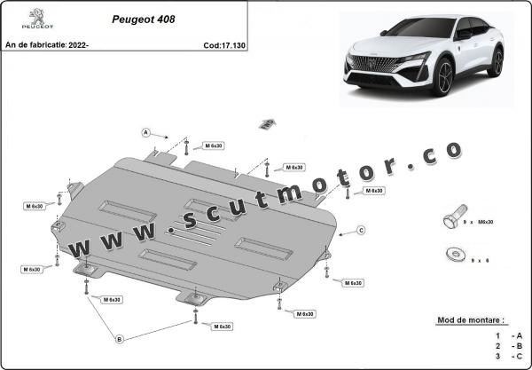 Scut motor Peugeot 408 3