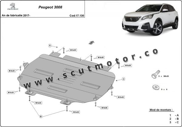 Scut motor și cutie de viteză Peugeot 3008 2