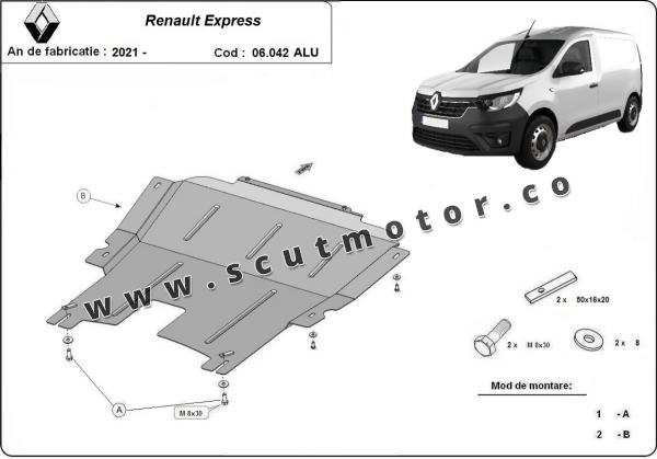 Scut motor din aluminiu Renault Express  2