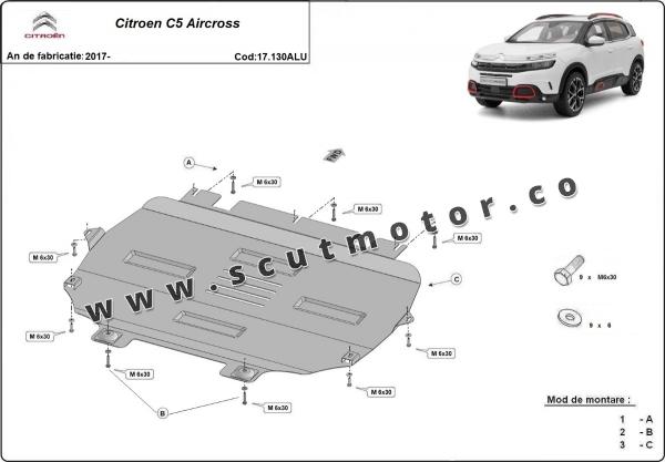 Scut motor din aluminiu Citroen  C 5 Aircross 2