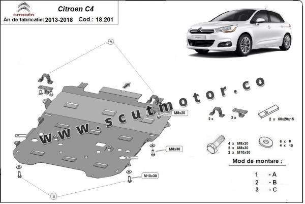 Scut motor Citroen C4  2