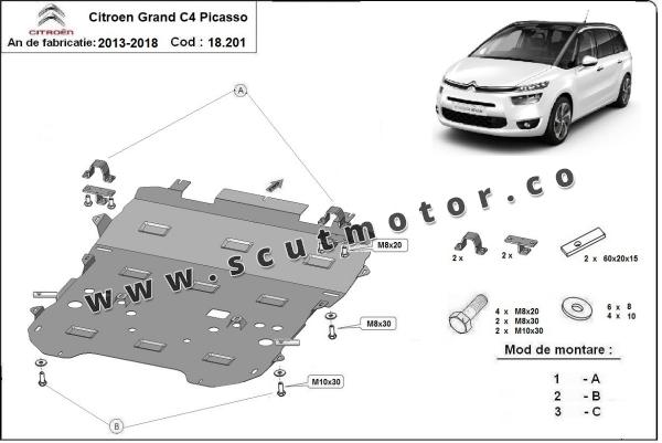 Scut motor Citroen Grand C4 Picasso  2