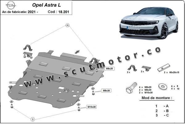 Scut motor Opel Astra L 2