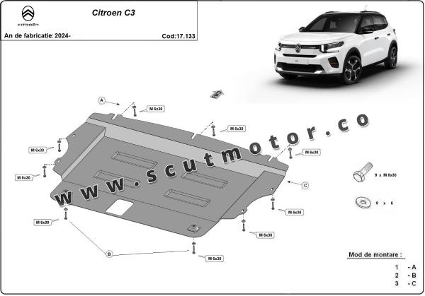 Scut motor Citroen C3 2