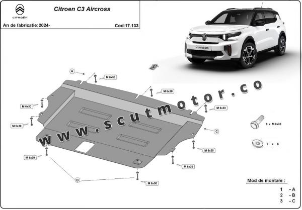 Scut motor Citroen C3 Aircross 2