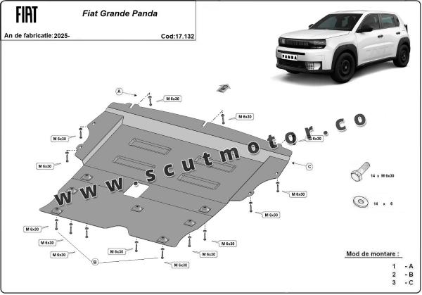 Scut motor Fiat Grande Panda 2