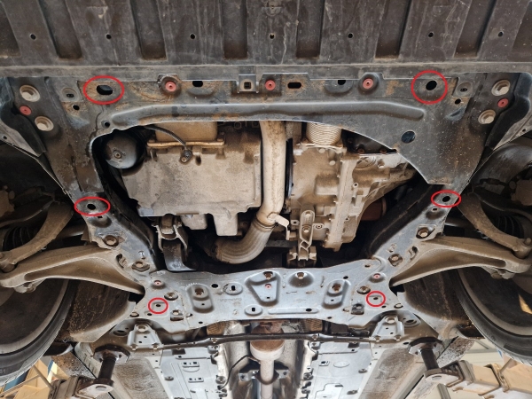 Scut motor și cutie de viteză Volvo V60 4