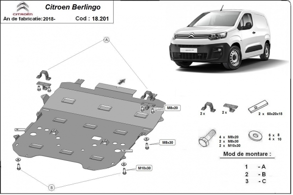 Scut motor Citroen Berlingo 