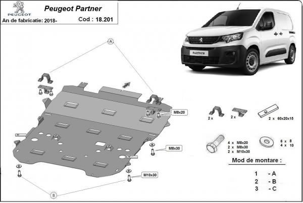 Scut motor Peugeot Partner 