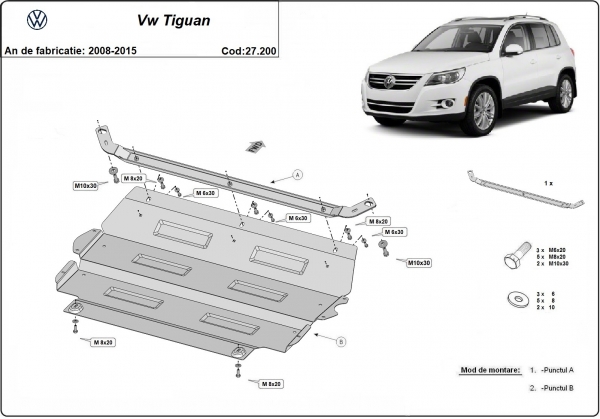 Scut motor VW Tiguan 