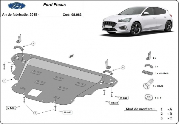Scut motor Ford Focus 4 