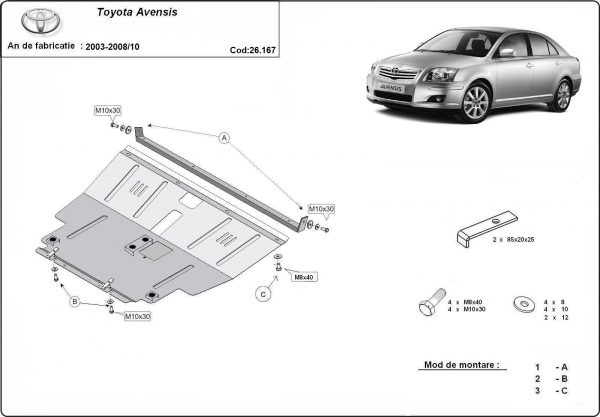 Scut motor Toyota Avensis 