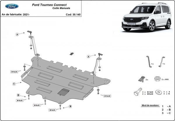 Scut motor Ford Tourneo Connect - cutie de viteză manuală 