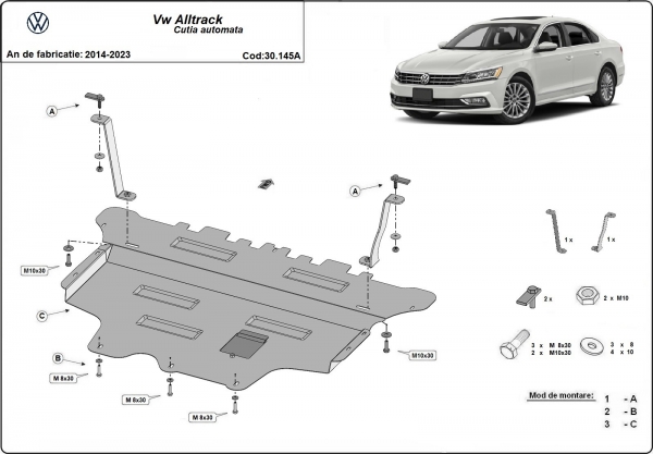 Scut motor Volkswagen Passat Alltrack - cutie de viteză automată 