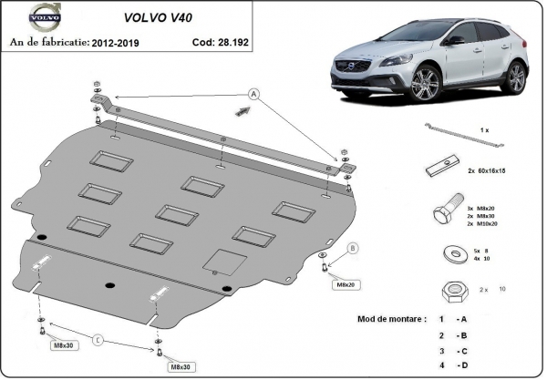 Scut motor Volvo V40 