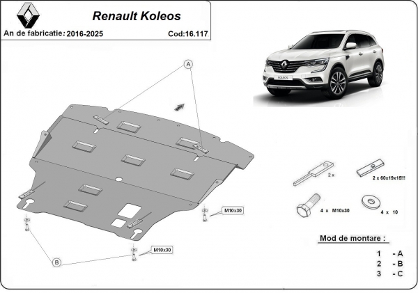 Scut motor Renault Koleos 