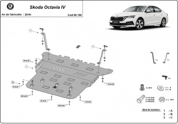 Scut motor Skoda Octavia 4 