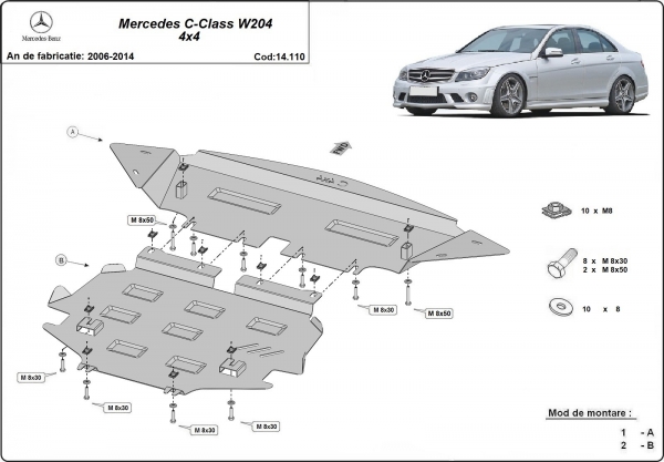 Scut motor Mercedes C-Class W204 4x4 
