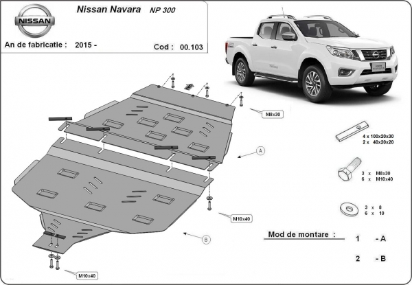 Scut cutie de viteză Nissan Navara NP300 după 2015 