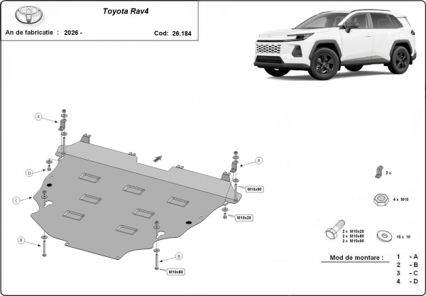 Scut motor Toyota RAV 4 