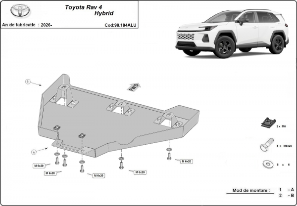 Scut diferențial din aluminiu Toyota RAV4 