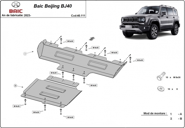 Scut motor metalic Baic Beijing BJ40 