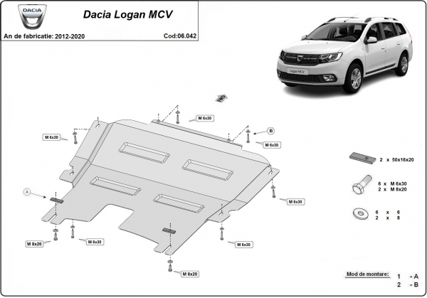 Scut motor Dacia Logan MCV 