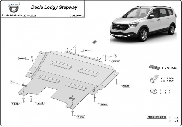 Scut motor Dacia Lodgy Stepway 