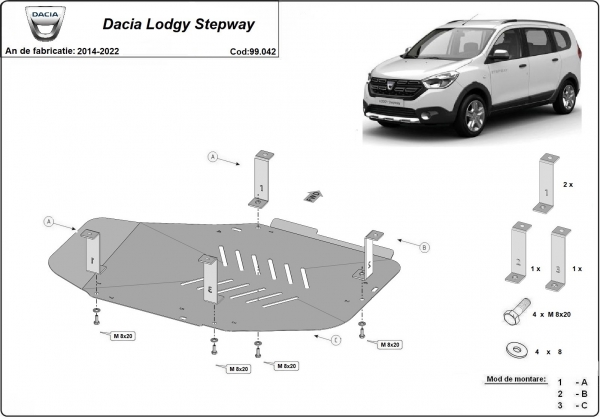 Scut rezervor Dacia Lodgy Stepway 