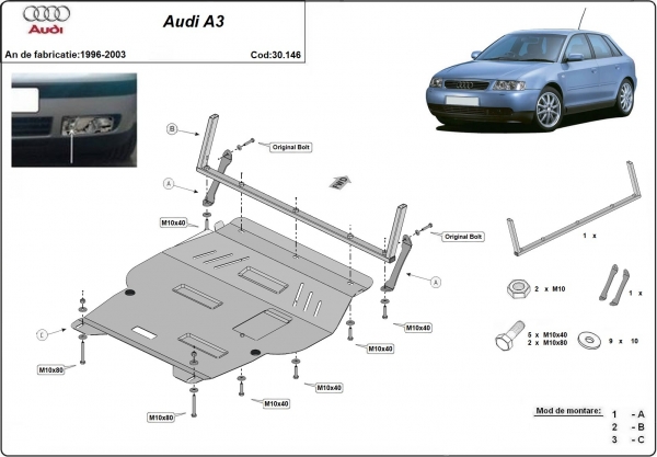 Scut motor Audi A3 