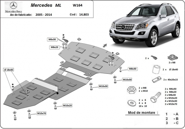Scut Motor Mercedes ML W164 