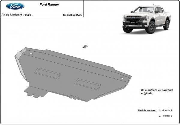 Scut radiator din aluminiu Ford Ranger 