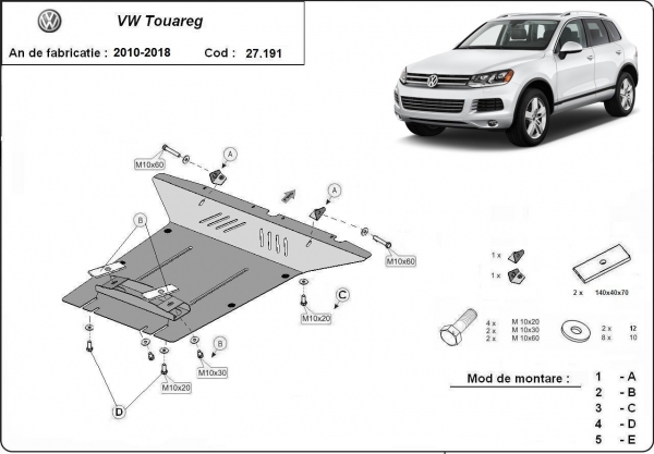 Scut motor VW Touareg 