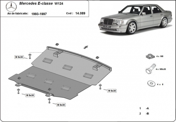 Scut motor Mercedes E-Class W124 