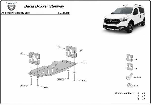Scut Sistem Stop&GO, EGR Dacia Dokker Stepway 