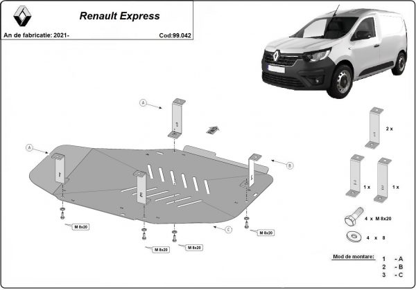 Scut rezervor Renault Express 