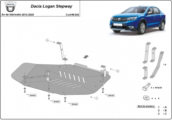 Scut rezervor Dacia Logan Stepway 