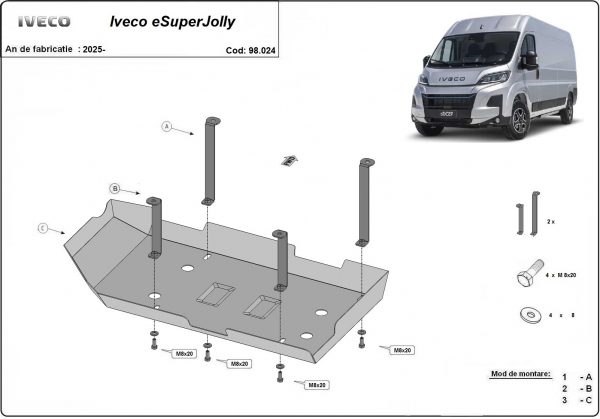 Scut rezervor AdBlue Iveco eSuperJolly 