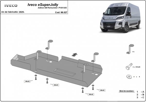 Scut rezervor AdBlue Iveco eSuperJolly 