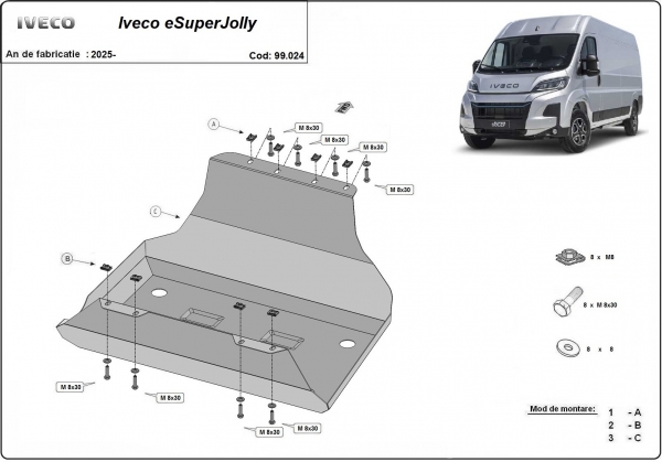 Scut rezervor Iveco eSuperJolly 