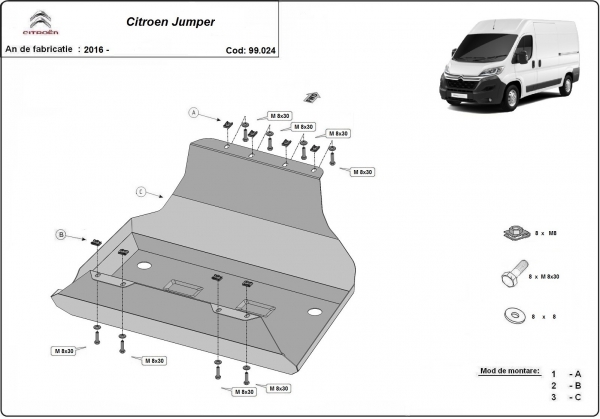 Scut rezervor Citroen Jumper 
