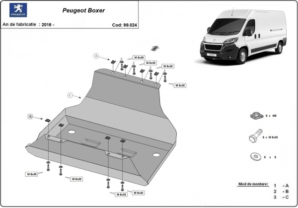 Scut rezervor Peugeot Boxer 