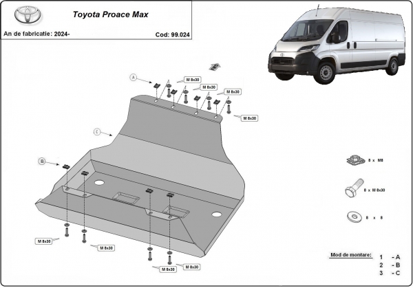 Scut rezervor Toyota Proace Max 