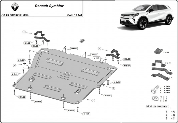 Scut motor Renault Symbioz  