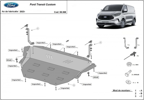 Scut motor Ford Tourneo Custom 